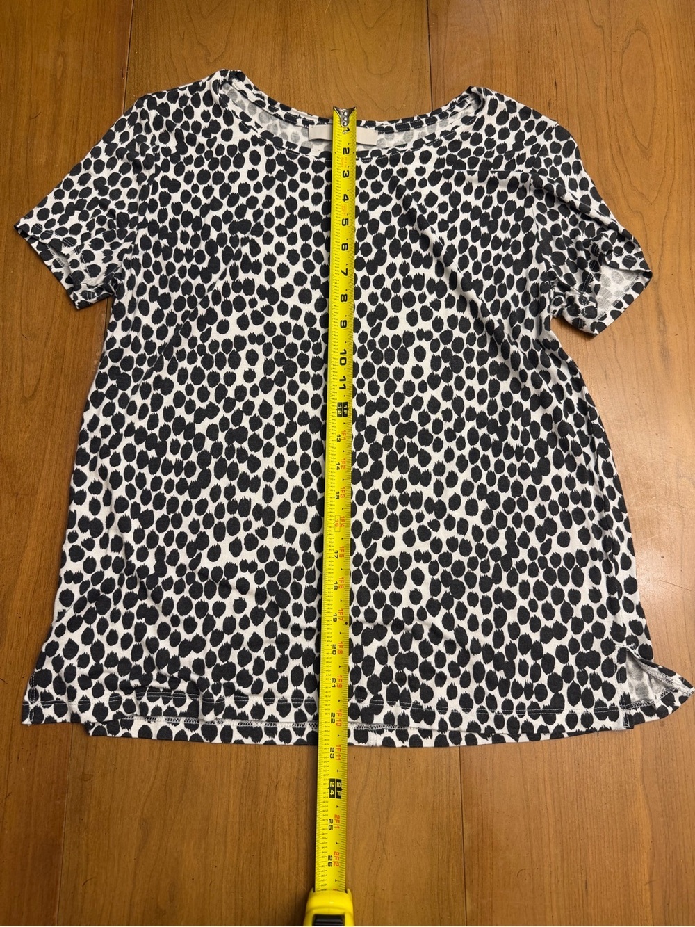 LOFT Animal Print Short-Sleeve Tee | OfficeCore Business Casual Safari Travel |S - Picture 8 of 9